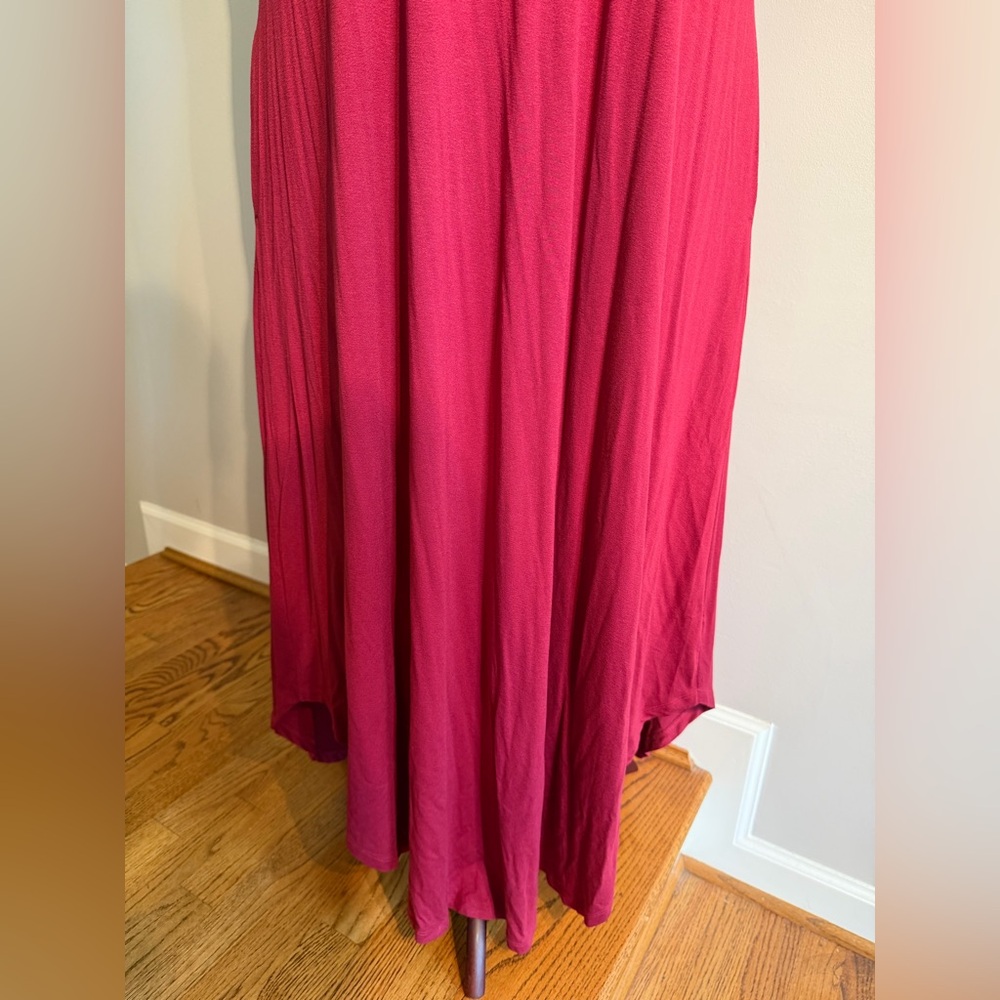 NWT Lane Bryant Red Sleeveless Shirttail Hem Maxi Dress - Plus Size 22/24 - Picture 3 of 14